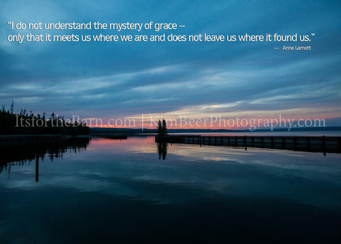 I do not understand the mystery of grace...