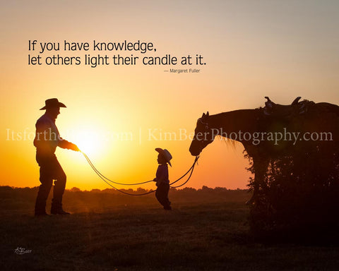 If you have knowledge let others light their candle at it.