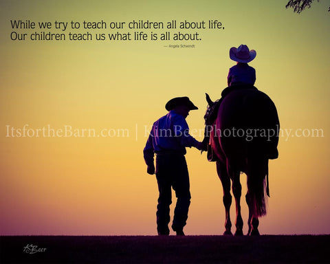 While we try to teach our children all about life...